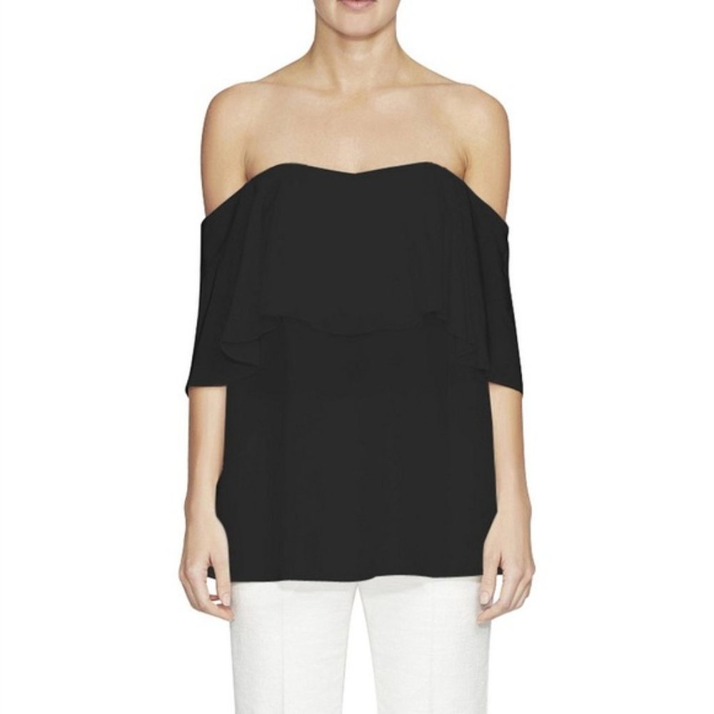 CAMILLA + MARC black Verbena off the shoulder top